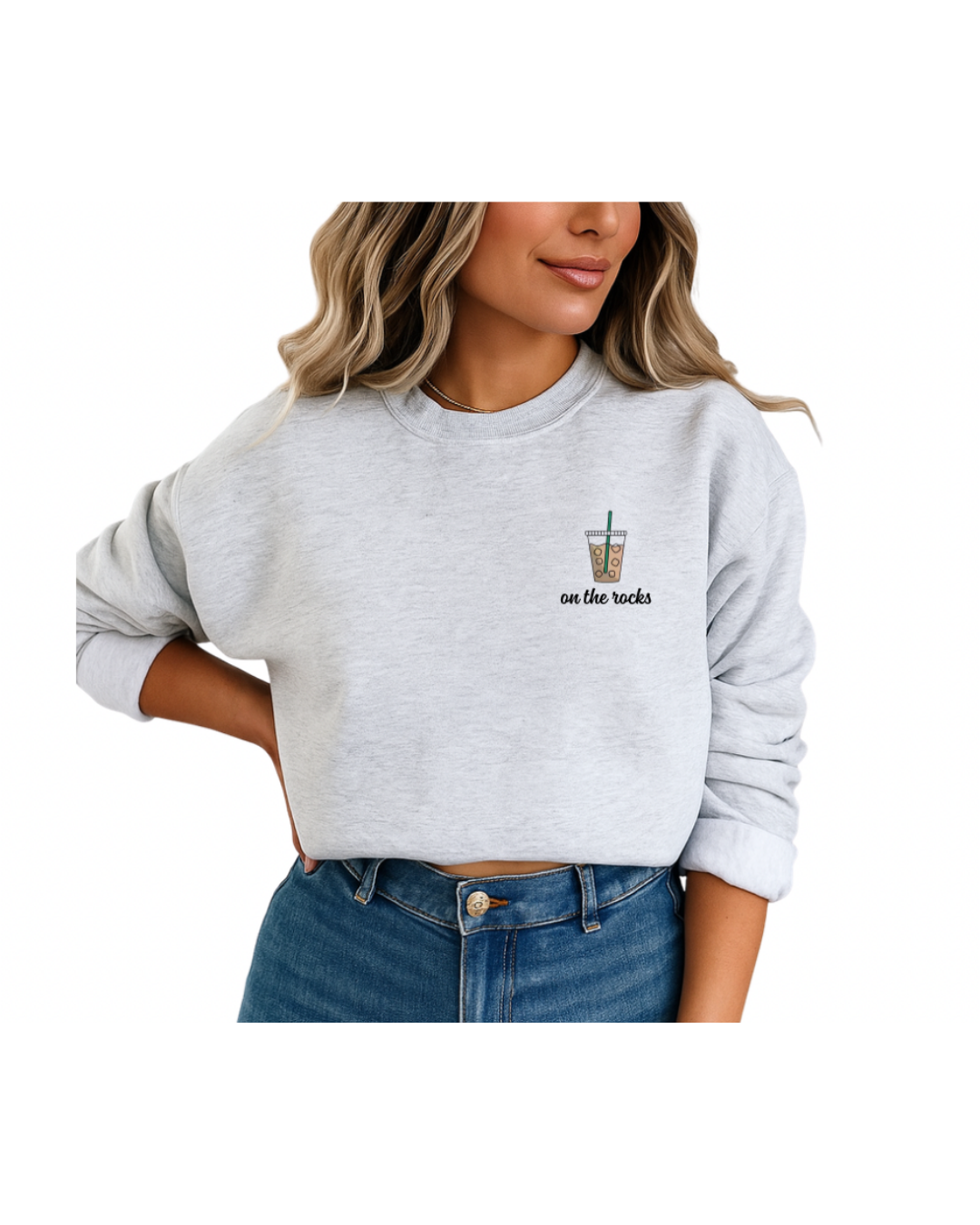 On The Rocks Coffee Crewneck
