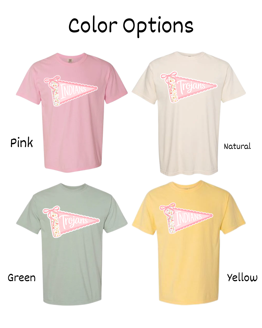 Custom Varsity Bloom Pennant Tee