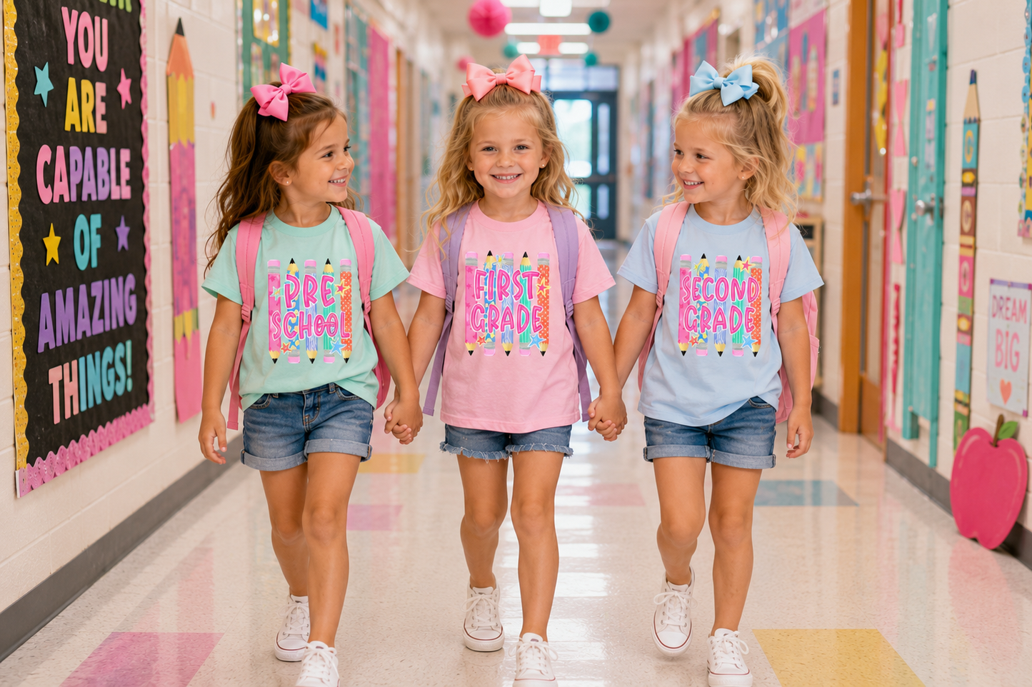 Grade Level Groovy Pencil Tee Youth