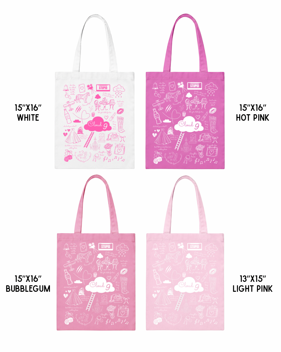 Cloud 9 Doodle Tote Bag