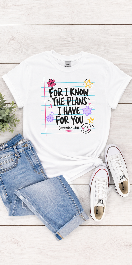 Plans for You Notebook Tee