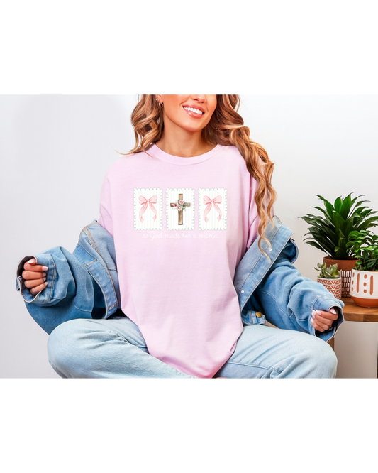 So God Made Her a Mama - Pink Tee