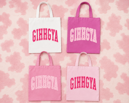 GIHHGYA Varsity Tote Bag