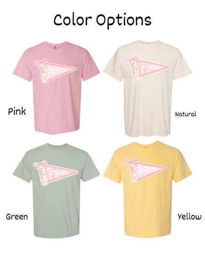 Custom Varsity Bloom Pennant Tee