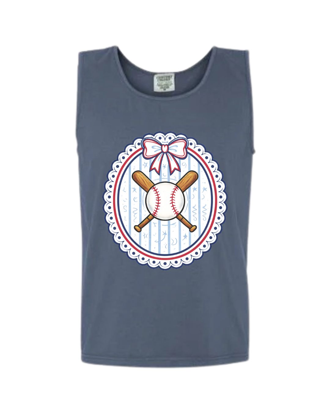 Ballpark Beauty Tank - Red, White & Blue