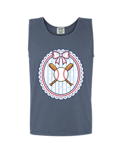 Ballpark Beauty Tank - Red, White & Blue
