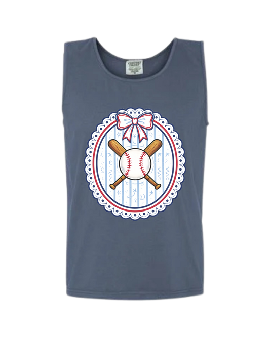 Ballpark Beauty Tank - Red, White & Blue