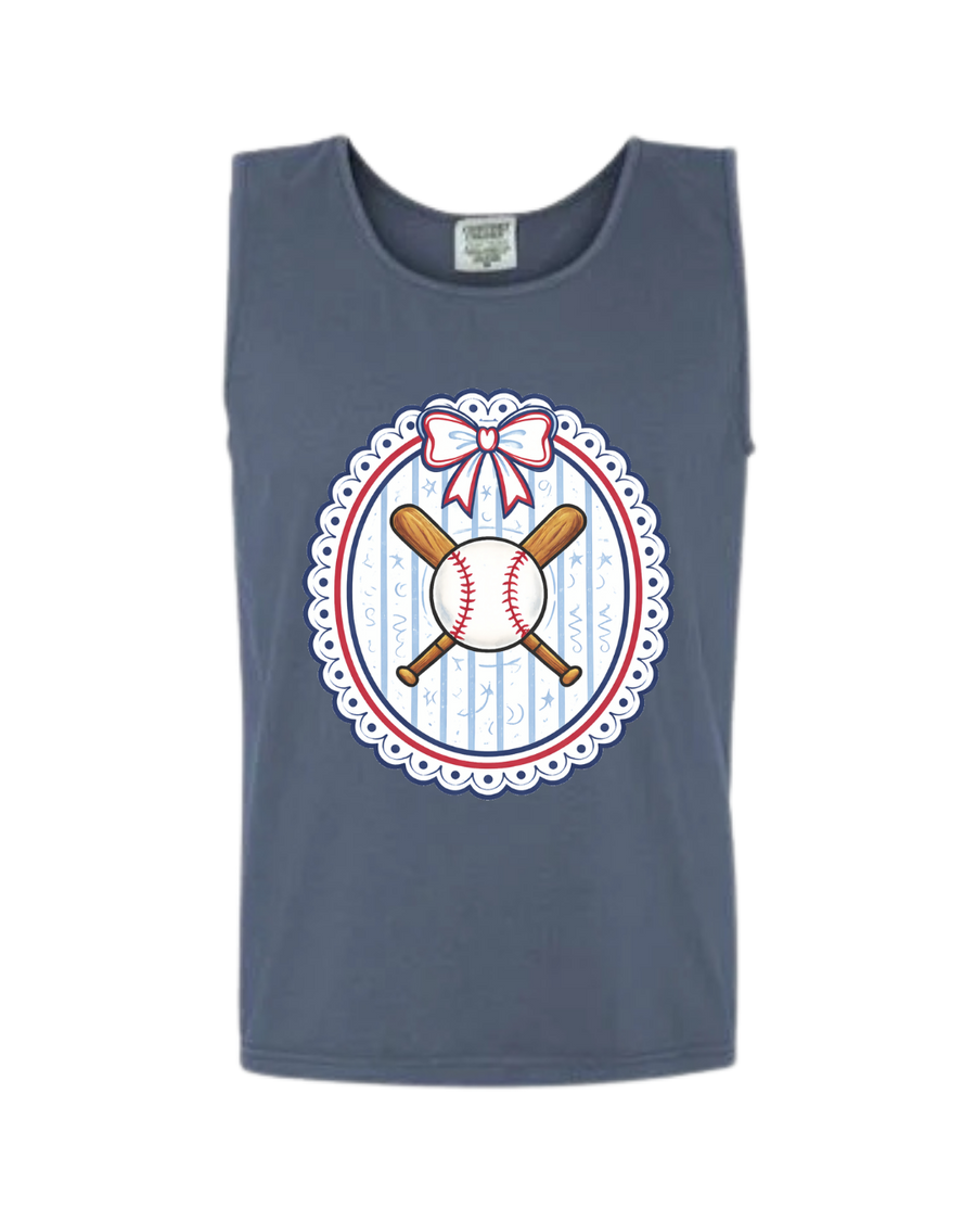 Ballpark Beauty Tank - Red, White & Blue