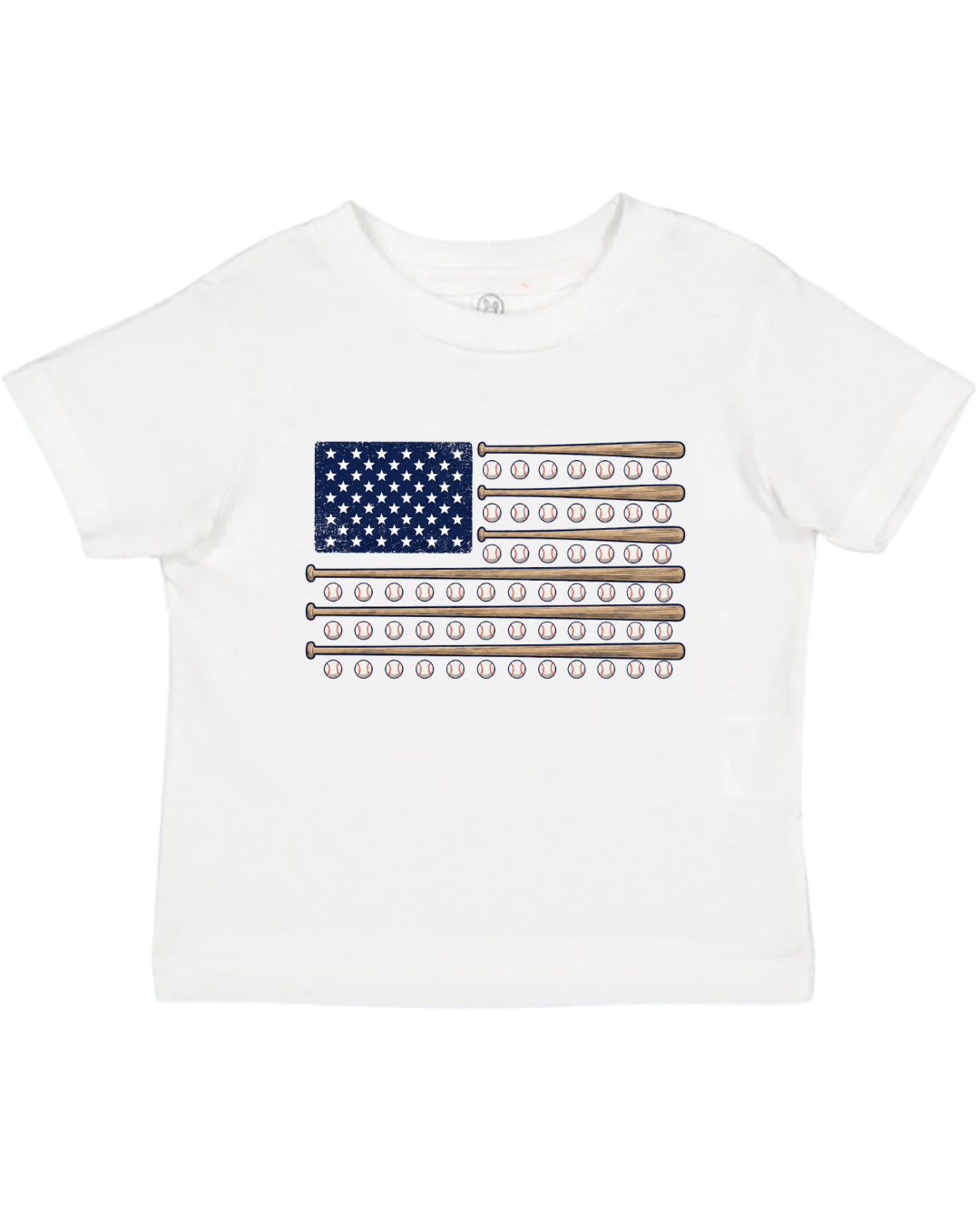 Red, White & Baseball Kids Tee